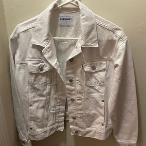 White Old Navy Jean Jacket Size Small